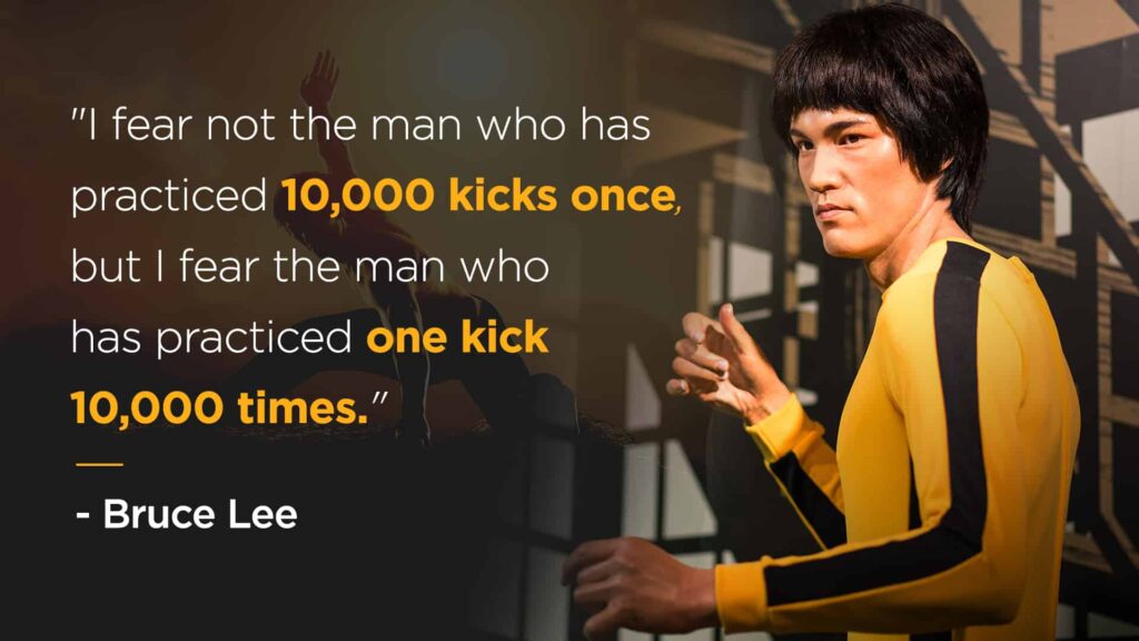 Bruce Lee quote about focus