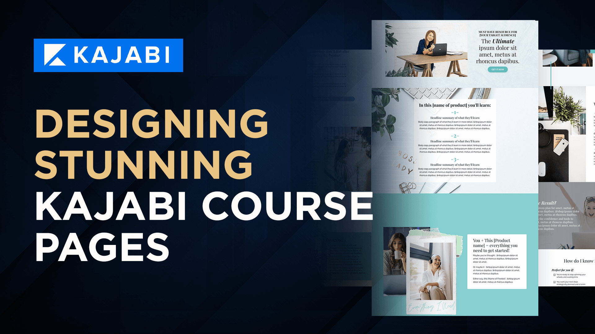 Designing Stunning Kajabi Course Pages