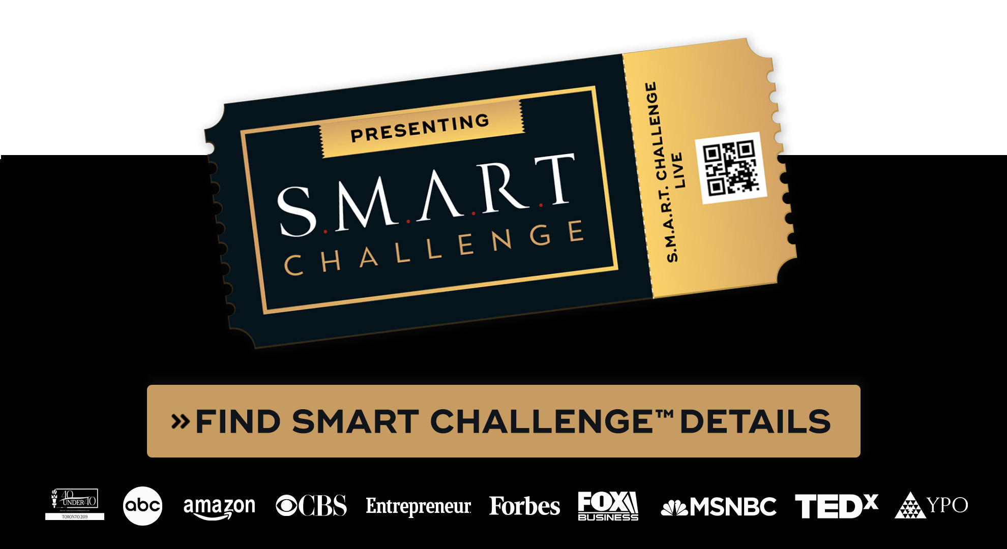 A SMART Challenge ticket and a button to direct readers to check more details on SMART Challge